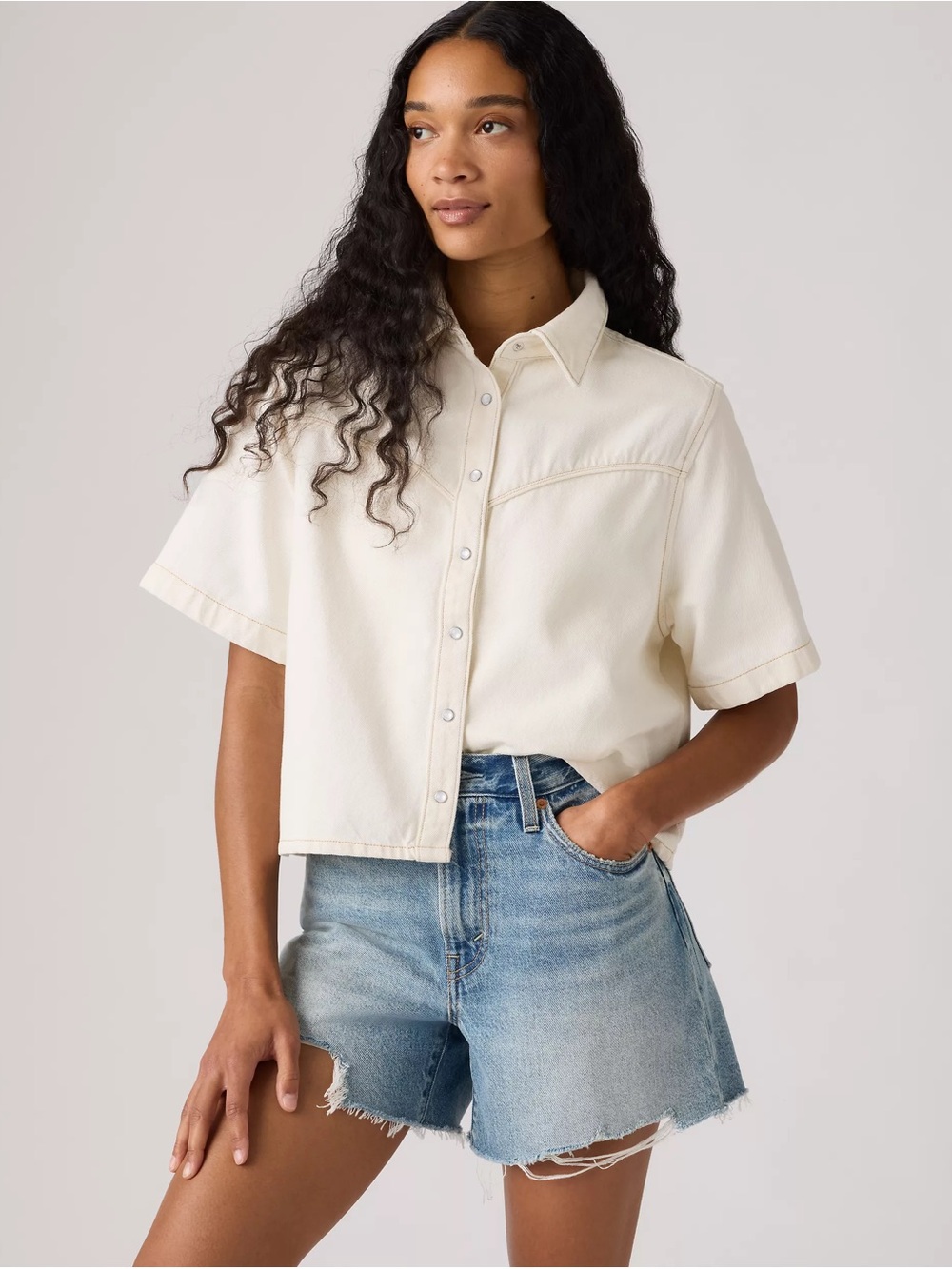 Logan Short-sleeve Denim Shirt